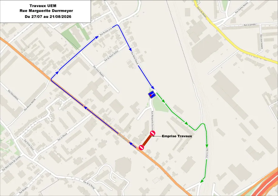 Travaux route de Lorry et rue Marguerite Durrmeyer