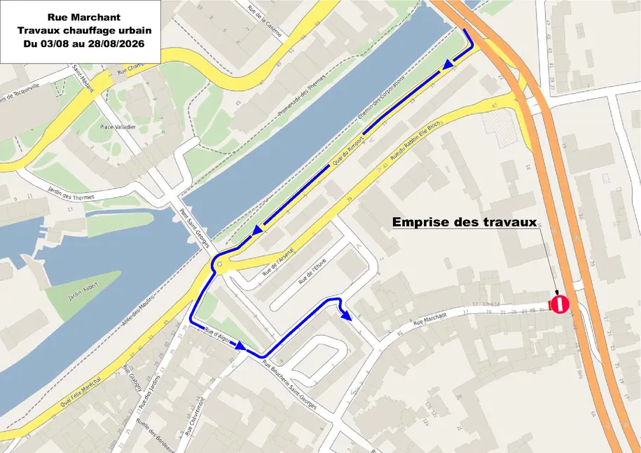 Travaux rue Marchant