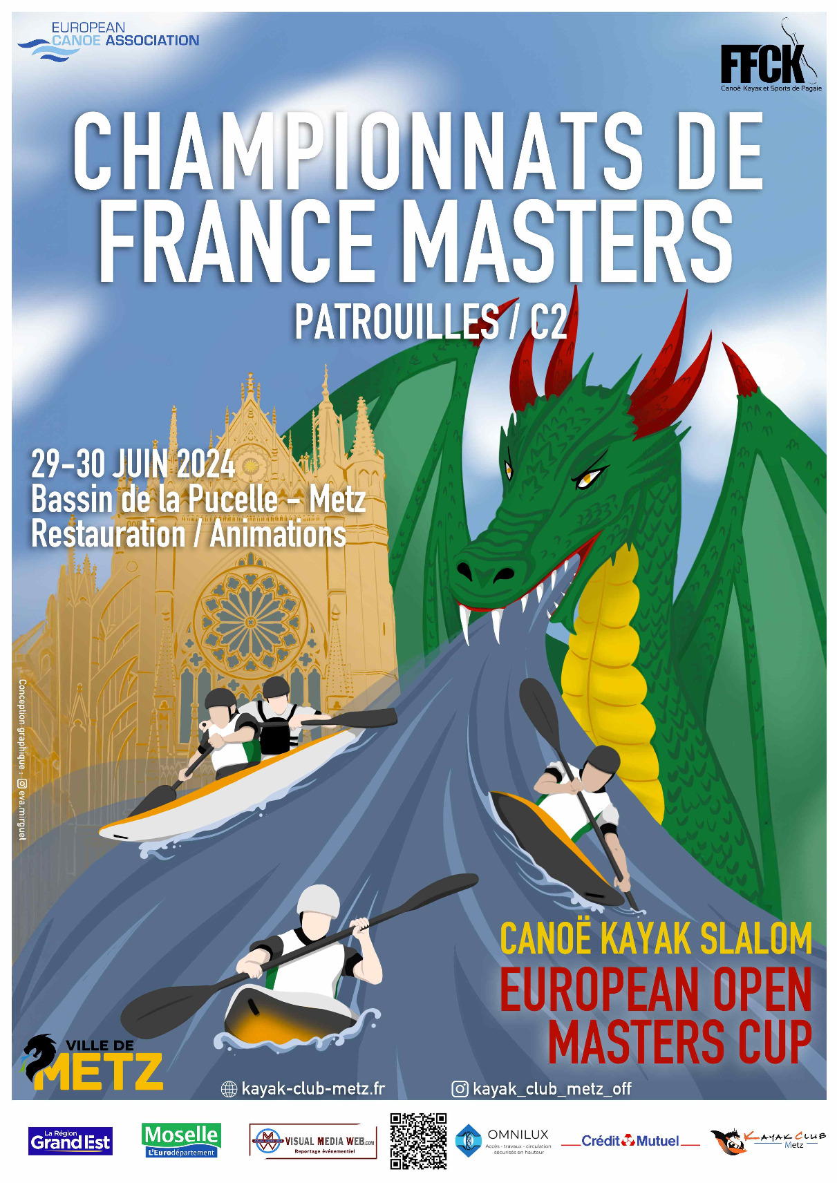 Championnat de France slalom Masters et Open européen... Du 29 au 30 juin 2024