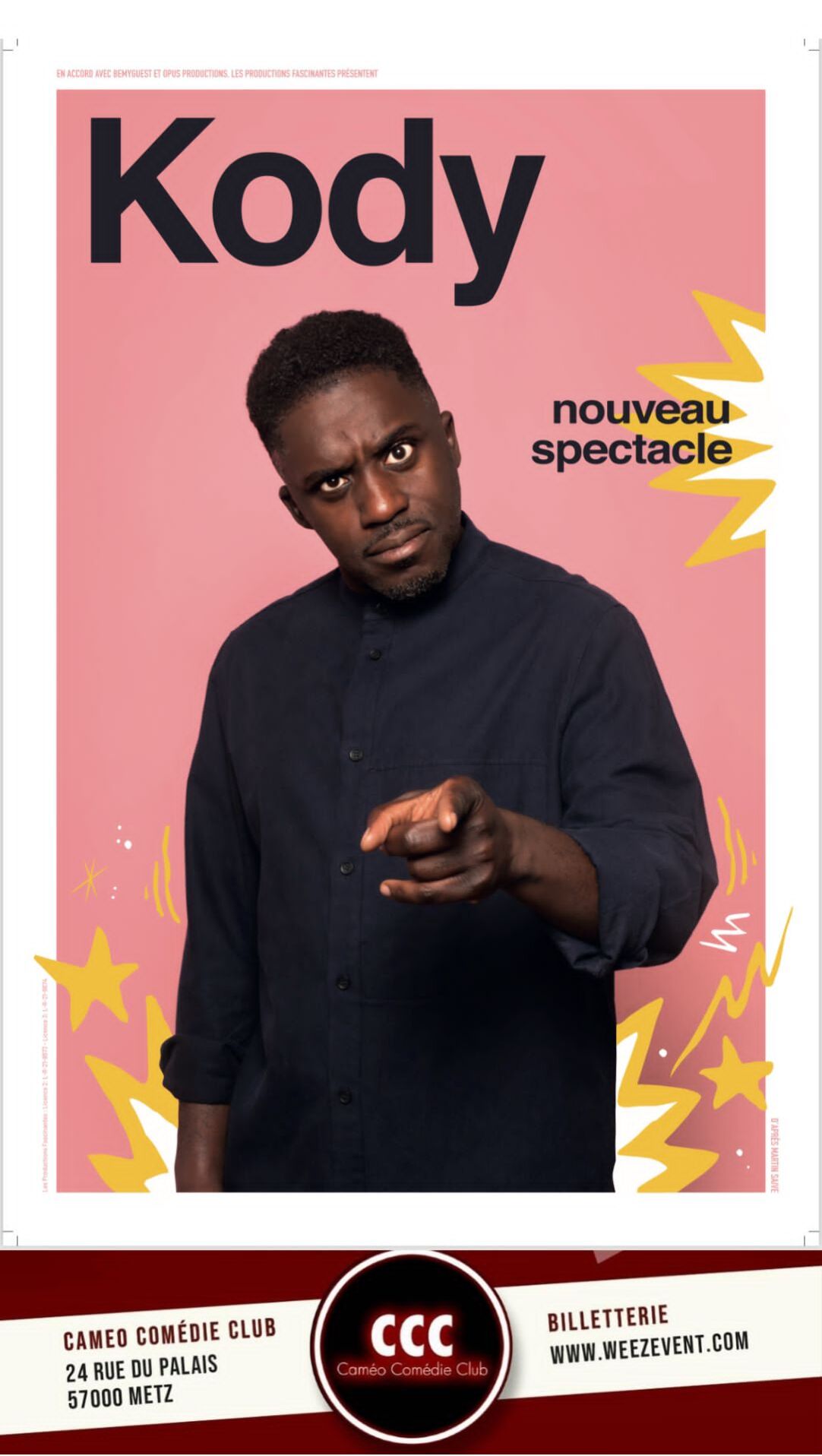 Kody - nouveau spectacle Du 28 fév au 1 mars 2025