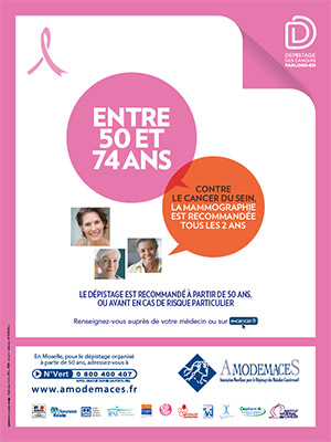 Affiche de la campagne de dépistage du cancer du sein