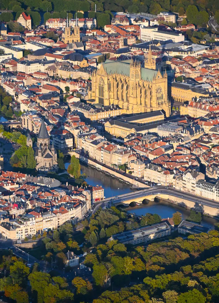 Metz vue du ciel © P.Gisselbrecht